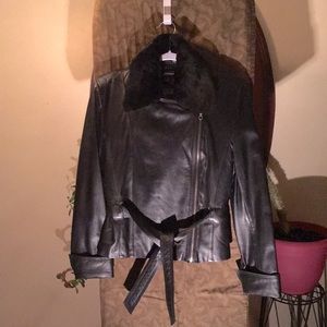 Black Leather Moto Jacket